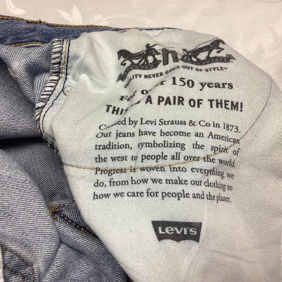Levi's Straight Jeans size 33 30. Like new VINTAGE RED LABEL LOGO - Picture 6 of 7